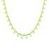 DANGLING NEON GREEN STARS NECKLACE