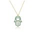 TURQUOISE HAMSA NECKLACE