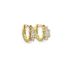 THREE STONES HUGGIE EARRING