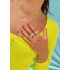 ENAMEL EYES LARIAT NECKLACE