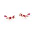 WHITE-RUBY MARQUISE EARRING