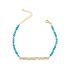 AQUA BLUE BEADED ANKLET