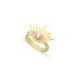 PINK ENAMEL EYE RING