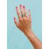 GOLD BAGUETTE HEART RING