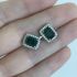 RECTANGLE EMERALD EARRING