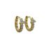 WHITE FLOWER HUGGIE EARRRING