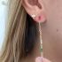 RAINBOW BAGUETTE CHAIN EARRING