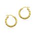 TWISTED HOOP EARRING