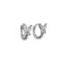 SILVER BUTTERFLY HOOP EARRING