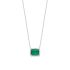 RECTANGLE EMERALD NECKLACE