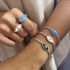 SILVER EYE OF LOVE BRACELET