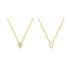 TINY DOUBLE FACE HAMSA NECKLACE-WHITE