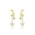 DANGLING FLOWER-LOTUS EARRINGS