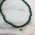 GREEN BEADED EYE NECKLACE
