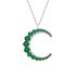 GREEN EMERALD MOON NECKLACE