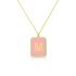 ENAMEL LETTER NECKLACE