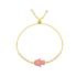 WHITE ENAMEL HAMSA BRACELET