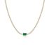SINGLE EMERALD CUT TENNIS CHOKER