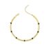 HERRINGBONE CHAIN ANKLET WITH HEARTS