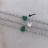 GREEN HEART TENNIS BRACELET