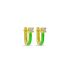 U SHAPE ENAMEL EARRING