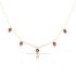 RUBY PEAR DROPS NECKLACE