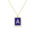 ENAMEL LETTER NECKLACE