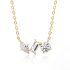 THREE STONES NECKLACE