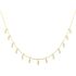 DANGLING BAGUETTE STONES NECKLACE