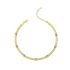 HERRINGBONE CHAIN ANKLET WITH HEARTS