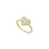 GOLD BAGUETTE HEART RING