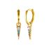 RAINBOW SPIKE HOOP EARRING