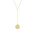 EYE COIN LARIAT NECKLACE