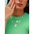 WHITE ENAMEL NECKLACE