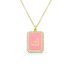 ENAMEL LETTER NECKLACE