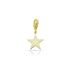 MINI WHITE ENAMEL STAR CHARM