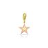 MINI PINK ENAMEL STAR CHARM