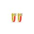 U SHAPE ENAMEL EARRING