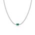 SINGLE EMERALD CUT TENNIS CHOKER