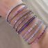 RAINBOW PASTEL TENNIS BRACELET-2MM