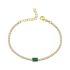 SINGLE EMERALD CUT TENNIS BRACELET