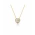 MOTHER OF PEARL HEART NECKLACE