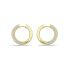 WHITE HOOP EARRING