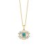 BLUE BAGUETTE EYE NECKLACE