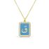 ENAMEL LETTER NECKLACE
