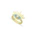 LIGHT BLUE ENAMEL EYE RING