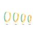 TURQUOISE HOOP EARRING