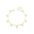 DANGLING WHITE ENAMEL HEARTS ANKLET