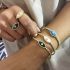 GOLD EYE OF LOVE BRACELET