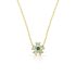 TINY FLOWER NECKLACE-GREEN